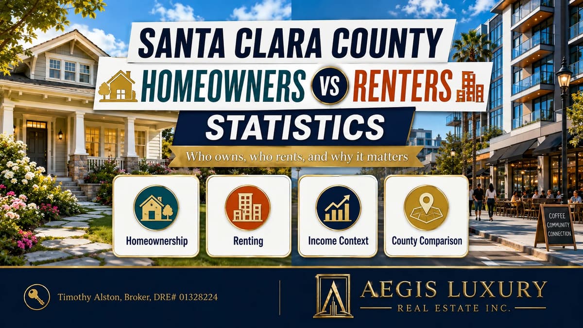 Why it matters in Santa Clara County, a house balanced against a set of keys on a seesaw between a family outside a craftsman home and a couple on an apartment lined street, with labels for neighborhood choice, lifestyle flexibility, long term roots, community identity and market perspective